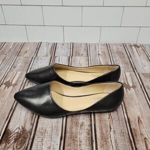 Franco Sarto Hazeline Womens Black Pointed Toe Slip On Size 7.5